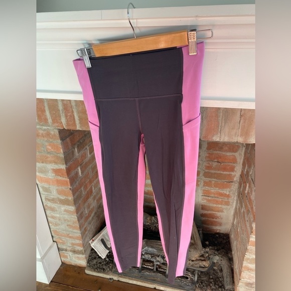 Athleta 7/8 Powervita Workout Leggings Night Violet size small - Picture 2 of 7